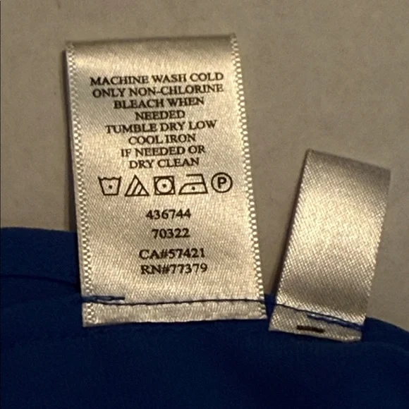 Ann Taylor Women’s Blue Camp Shirt Blouse Size M - Picture 12 of 13